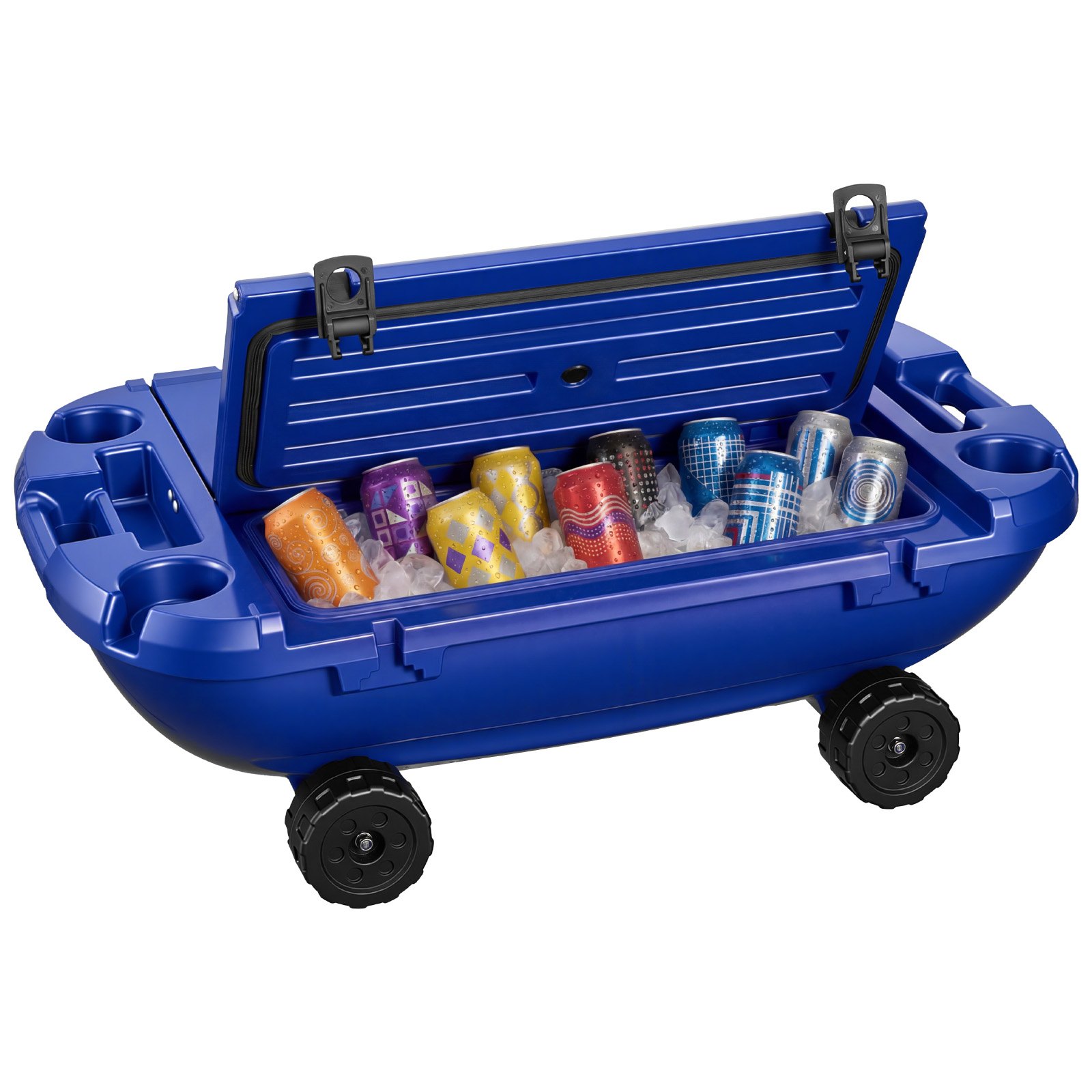 VEVOR Floating Cooler, 40 QT Floating Ice Chest with Dry Storage ...