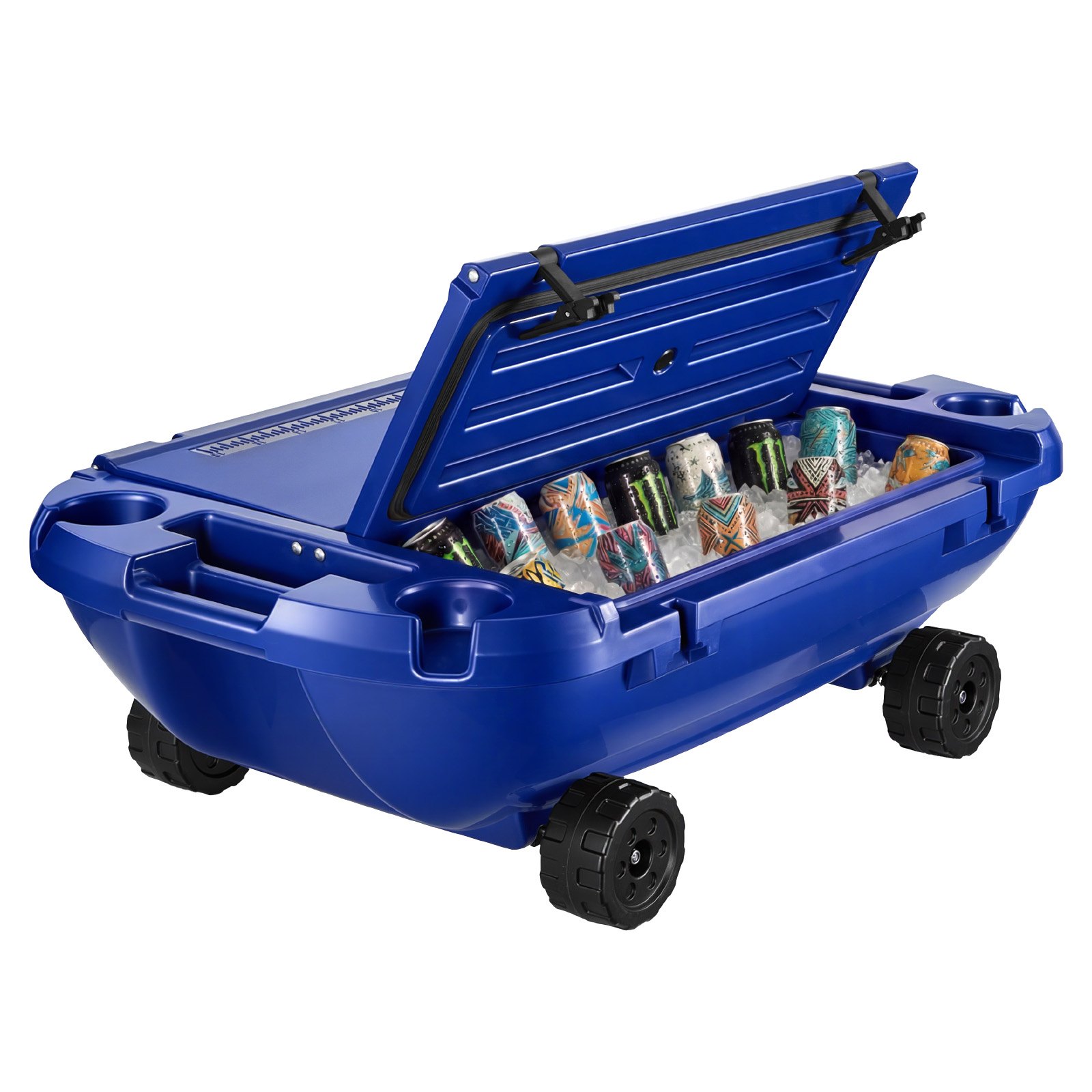 VEVOR Floating Cooler, 40 QT Floating Ice Chest with Dry Storage ...