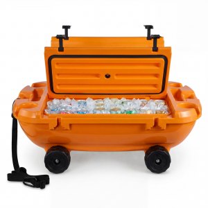 VEVOR Floating Cooler, 40 QT Floating Ice Chest with Dry Storage ...