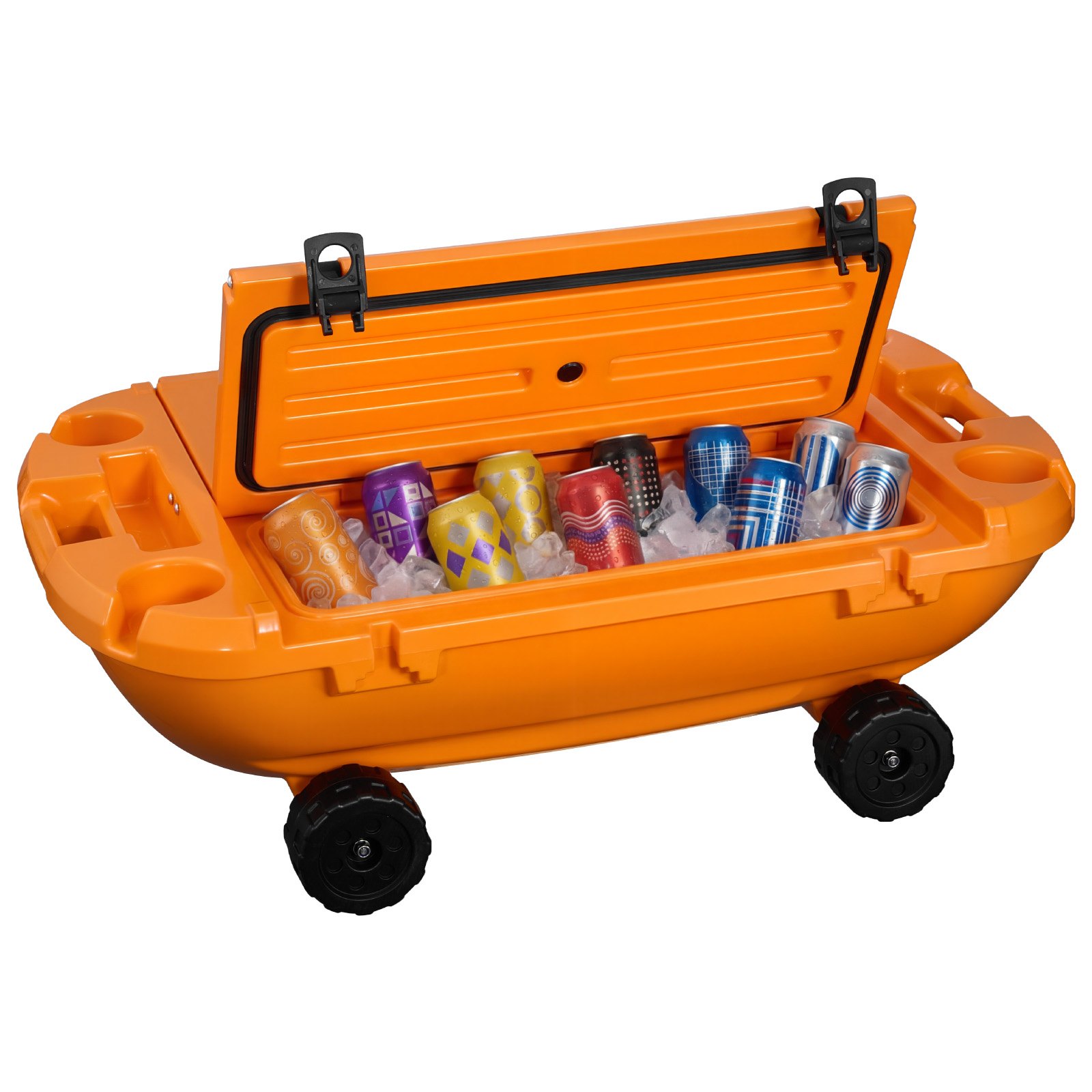 VEVOR Floating Cooler, 40 QT Floating Ice Chest with Dry Storage ...