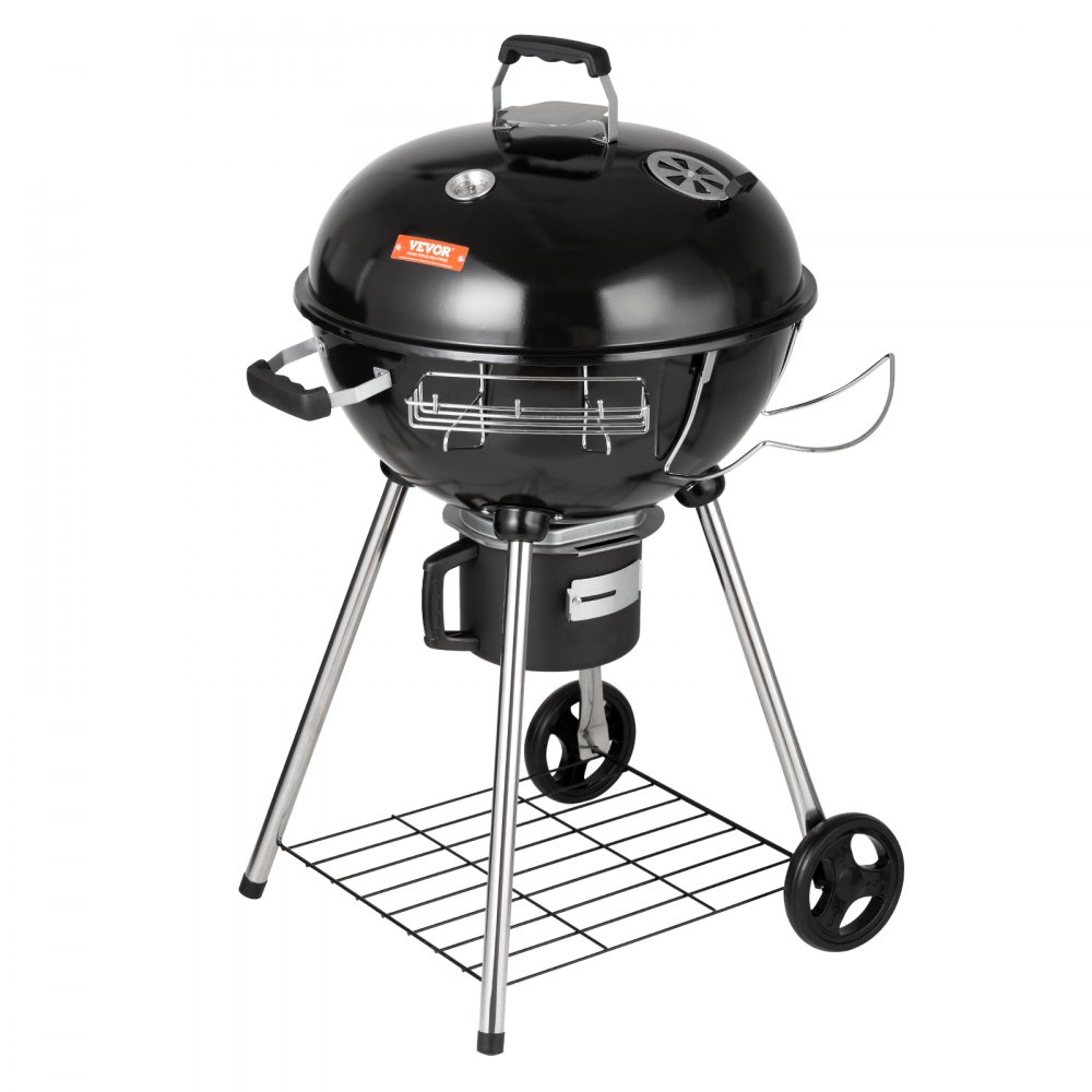 VEVOR 22" Kettle Charcoal Grill, Premium Kettle Grill with Wheels Grate