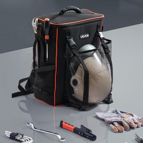 VEVOR 33L Welding Backpack 600D Polyester Welder Backpack for Tools and ...
