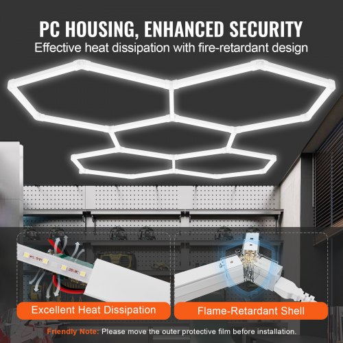 VEVOR Hex Grid Lights – 26400LM, 6500K, 5 Grid System