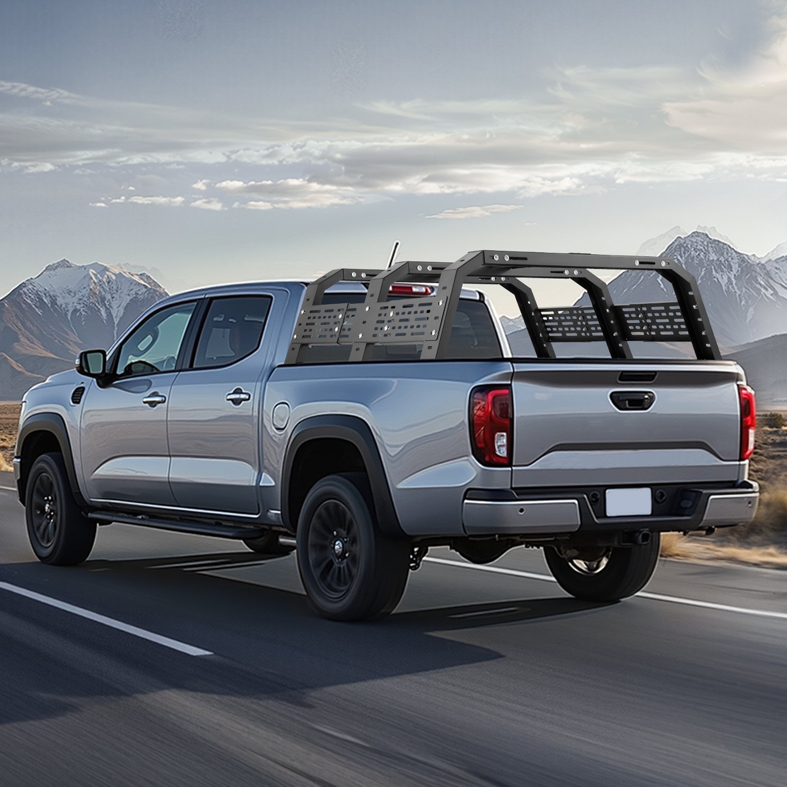 VEVOR Overland Truck Bed Rack, 49.2-67.9 in Width, Adjustable Overland ...