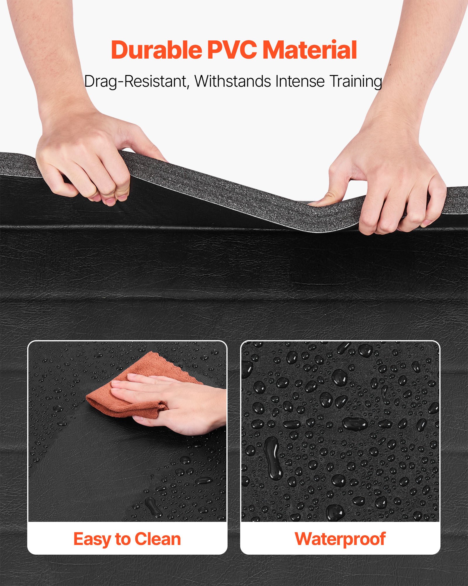 VEVOR Roll Up Wrestling Mat - 10 x 5 Ft, 1.38-Inch XPE foam