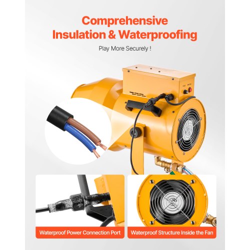 VEVOR Foam Machine, 1200 W Party Foam Cannon, Foam Maker with 3 Packs ...