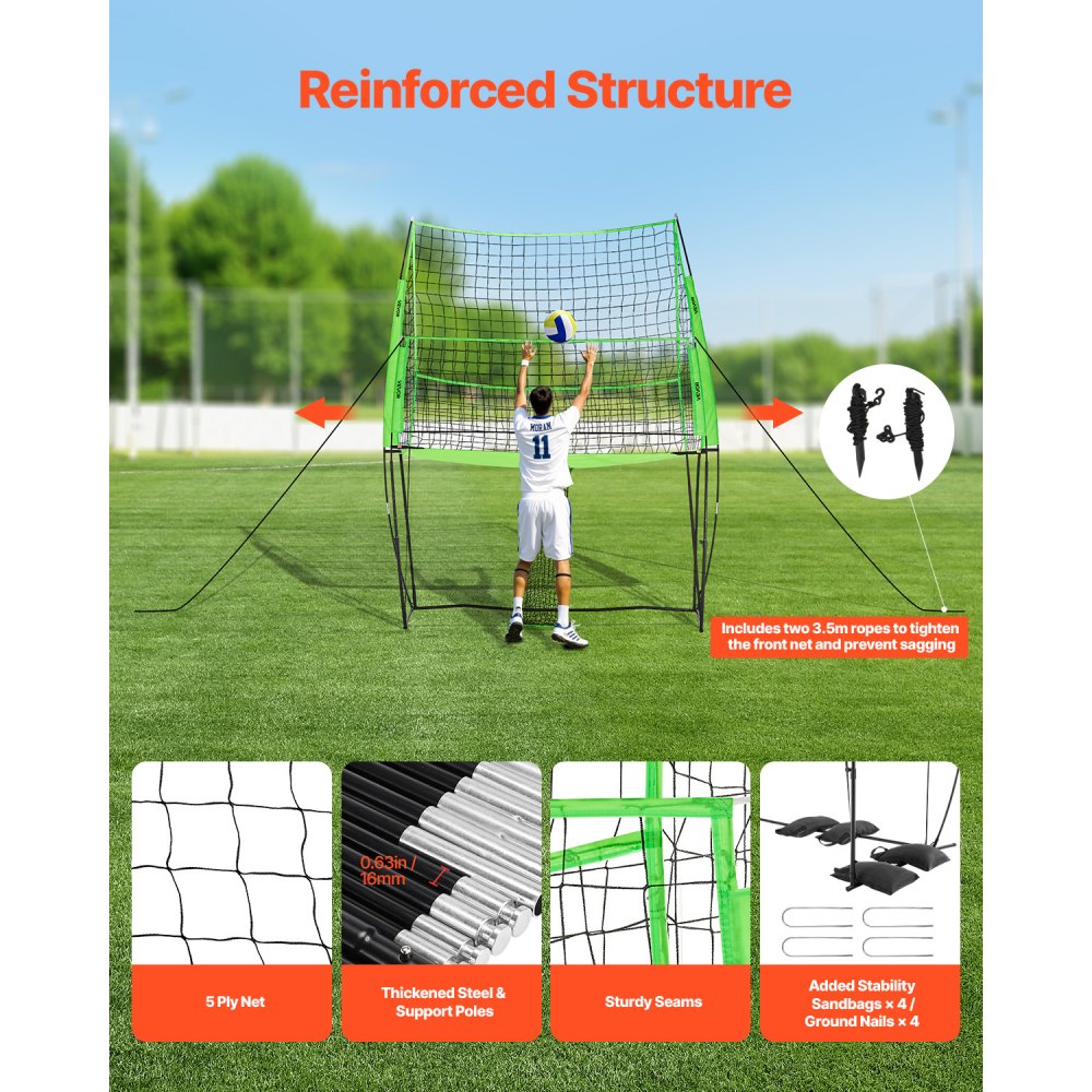 VEVOR Adjustable Volleyball Net — Rust-Resistant Frame
