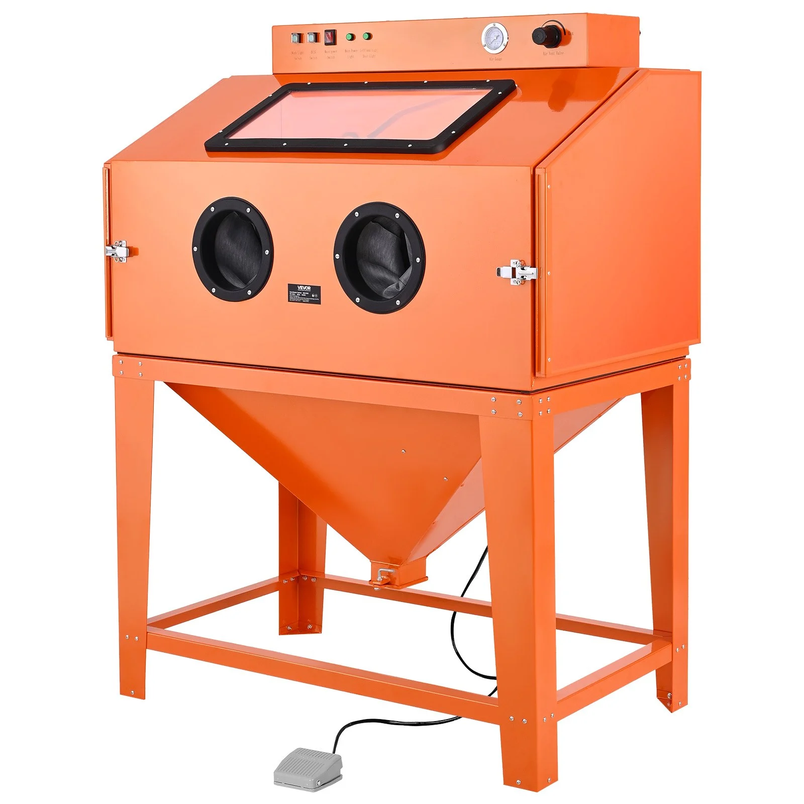 VEVOR 435L Sandblasting Cabinet, Heavy Duty Steel Sand Blaster with ...