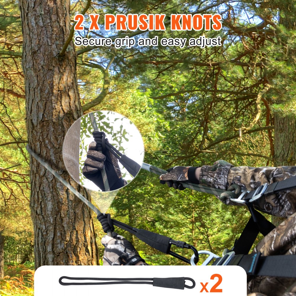 Hunting Safety Rope 30 Feet, Stump Hunting Reflective Safety Lifeline For