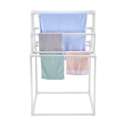 8 Bar Pyramid Towel Rack - Dry Wet Towels, Organize Fresh Towels ...