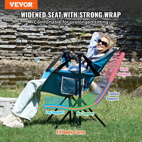 VEVOR Camping Chair Hammock Chair 300 lbs Load Capacity