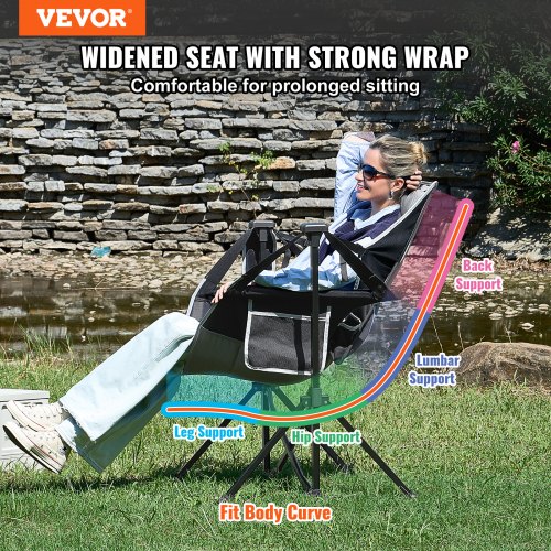 VEVOR Camping Chair Hammock Chair 300 lbs Load Capacity VEVOR Camping Chair Hammock Chair 300 lbs Load Capacity