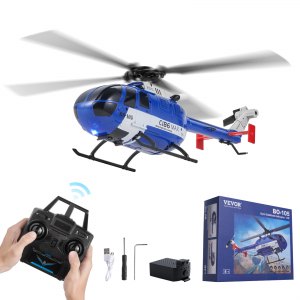 RC Helicopter 4 Channel Remote Control Aircraft Toy 6-Axis Gyro Kids ...