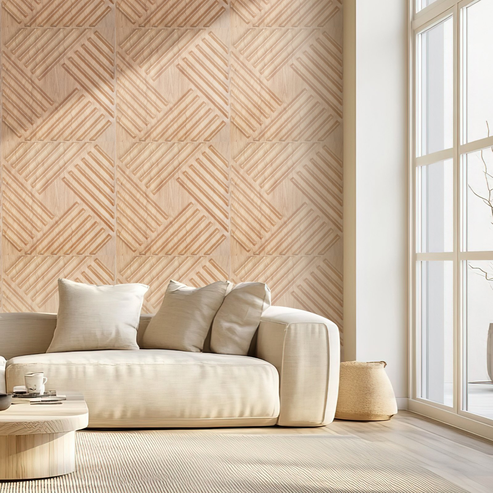 VEVOR 3D PVC Wall Panels 12 Pack 19 7x19 7 in 32 sq ft