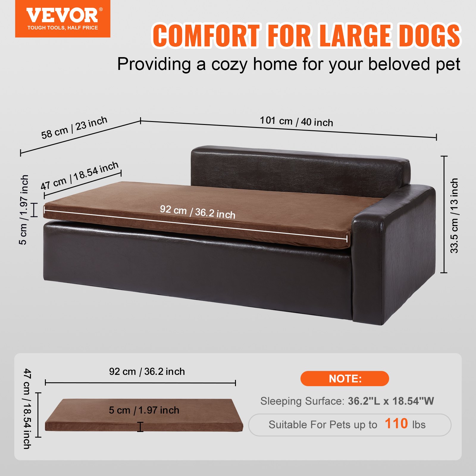 Warm Large Dog Pet Sofa