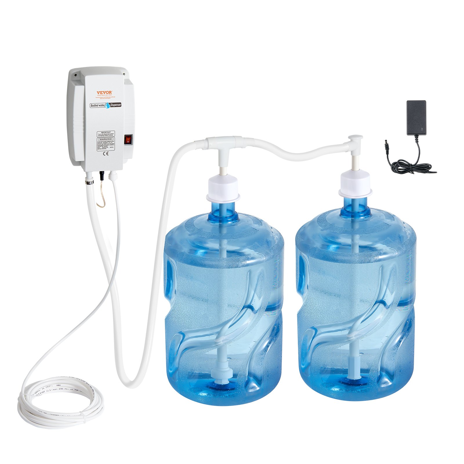 VEVOR Bottled Water Dispenser Pump System, 2x5 Gallon Dispensing System ...