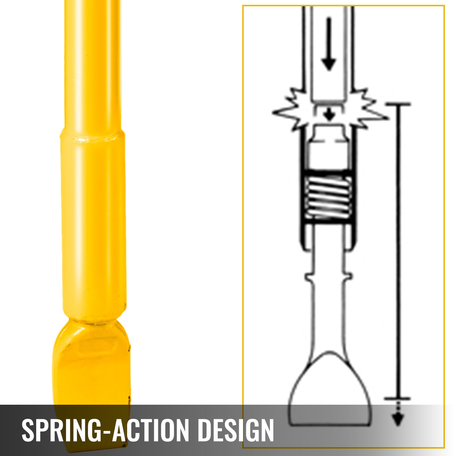 VEVOR Tire Slide Hammer CastSteel Bead Breaker Slide Hammer 1.5Inch