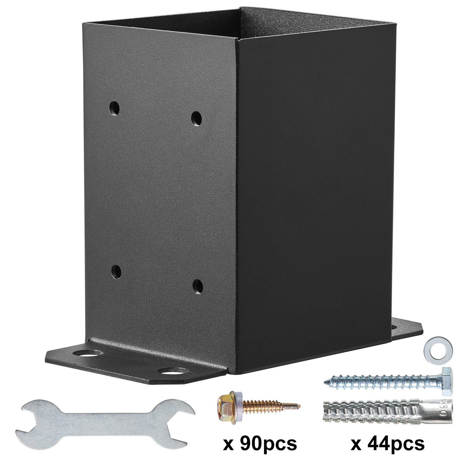 Inner Post Support VEVOR 4x4 Post Base 10 Pcs, Inner Size 3.6