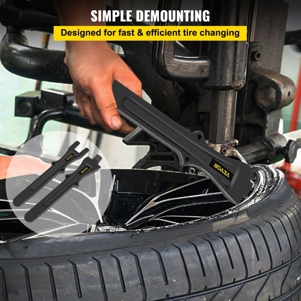 VEVOR Tire Changing Tool, 11 Inch Tire Iron Set, 2pcs Motorcycle Tire Irons, 40CR Steel Tire