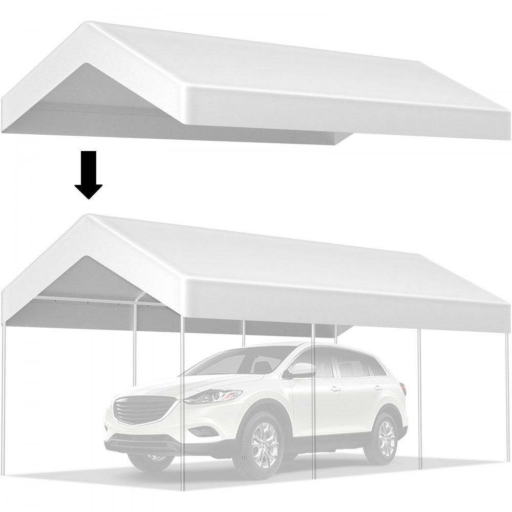 VEVOR VEVOR Carport Replacement Canopy Cover Replacement Tarp Carport