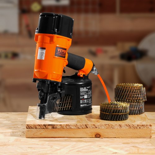 VEVOR Siding Coil Nail Gun – 15° Pneumatic Nailer CN83N