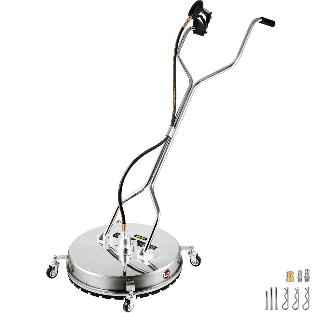 VEVOR Flat Surface Cleaner Pressure Surface Washer 24'' Max.4000 PSI Dual Handle VEVOR US