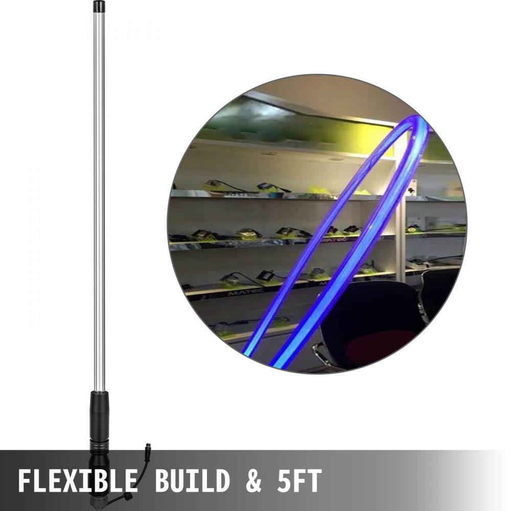 VEVOR Led Whip Lights RGB Color Lighted Whips for UTV 5ft Light Whip