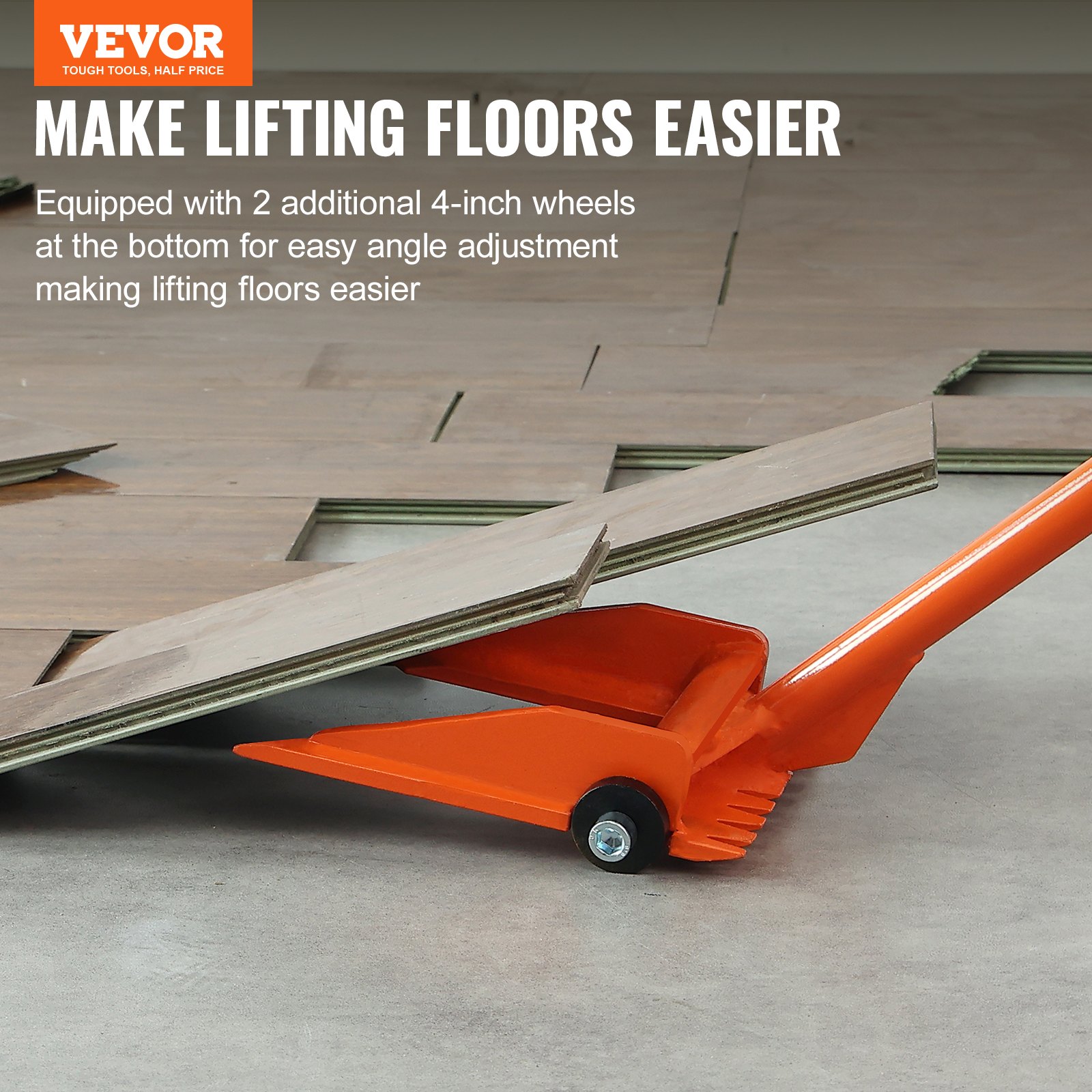 VEVOR Demolition Tool, 60'' Carbon Steel Handle Wrecking Pry Bar, 2000