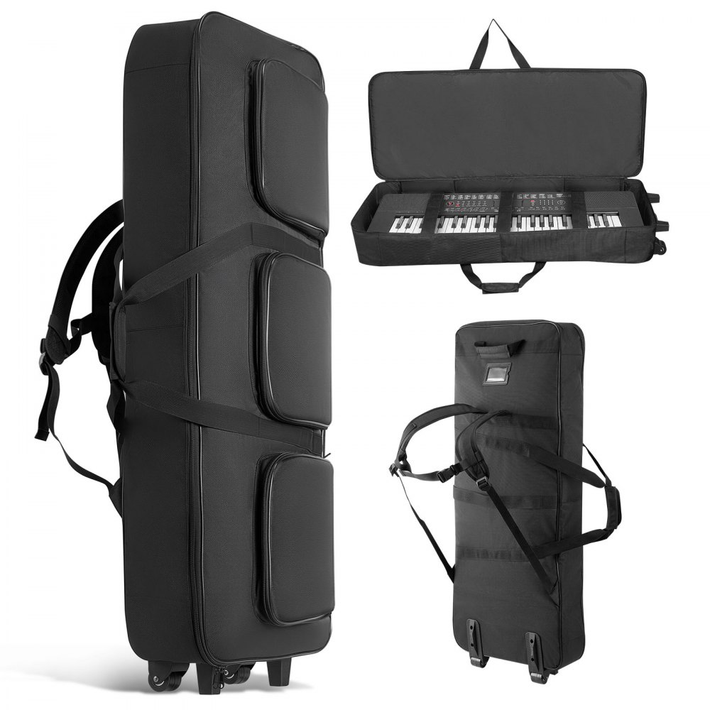 Keyboard Case Instrument VEVOR 88 Key Keyboard Case, 1040 x 430 x 130 mm Interior, Padded ...