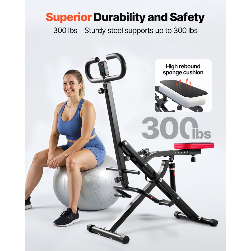 Deep Rowing Machine VEVOR Squat Rowing Machine – 12-Gear Resistance, 300 lbs