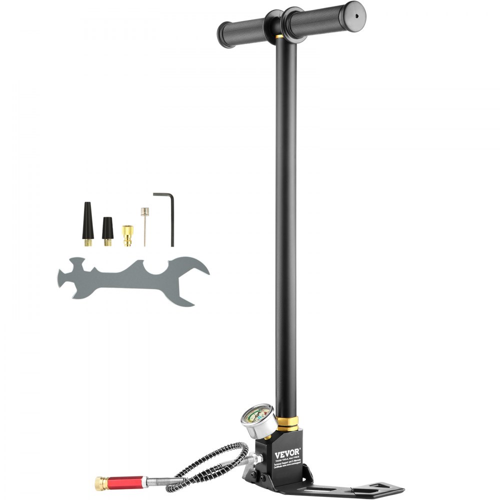 Air hand pump with 2024 gauge