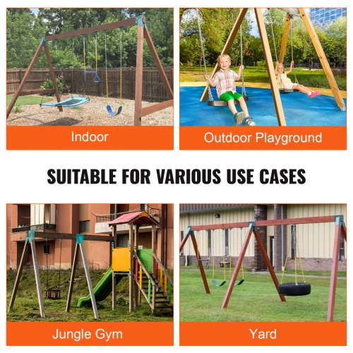 VEVOR A-Frame Middle Swing Set Brackets, Heavy Duty Carbon VEVOR A-Frame Middle Swing Set Brackets, Heavy Duty Carbon