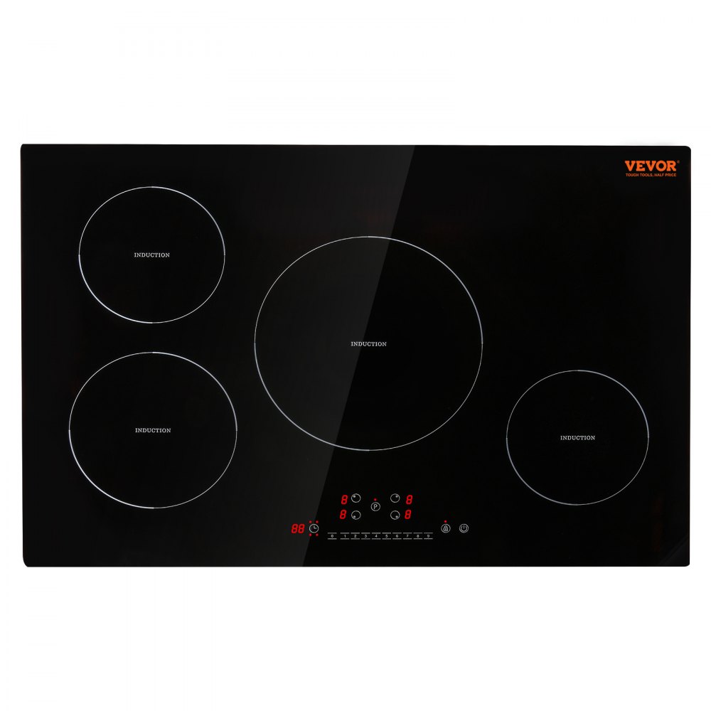 VEVOR Electric Cooktop, 4 Burners, 30'' Induction Stove Top, Builtin