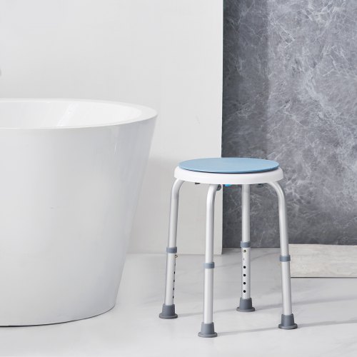 Aazon.co: 360° Swivel Shower Chair,Height Adjustable Bath Chair,Portable Seat With Pivoting - View #5