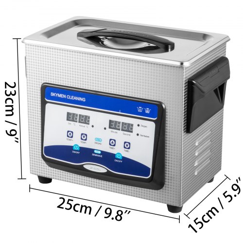 VEVOR Ultrasonic Cleaner 3.2L Semiwave Function 120W/60W