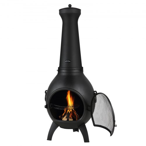 VEVOR Chiminea, 22 Inch Outdoor Wood Burning Firepit, Spherical
