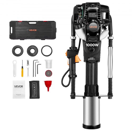 VEVOR Gas Powered T Post Driver, 37.7cc 4-Stroke Engine Efficient