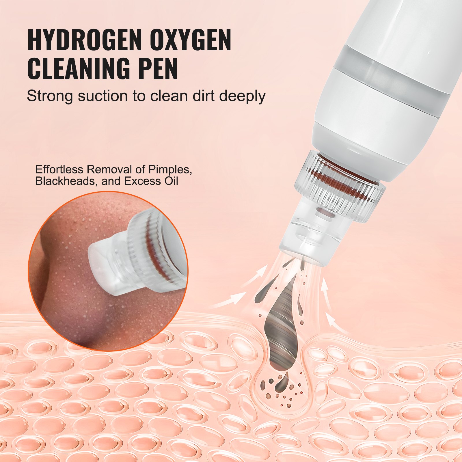 VEVOR 8 in 1 Hydrogen Oxygen Facial Machine, Professional Hydrafacial ...