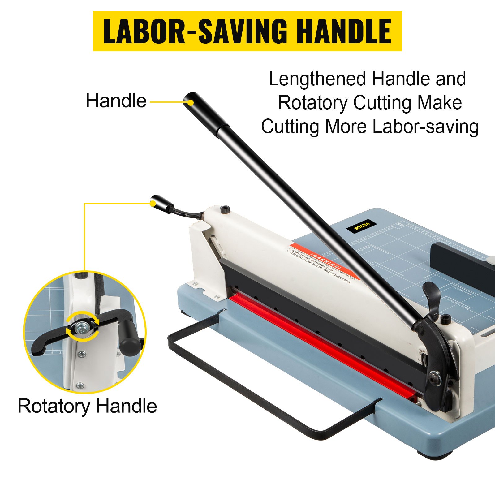 VEVOR Industrial Paper Cutter A4 Heavy Duty Paper Cutter 12 Inch Paper