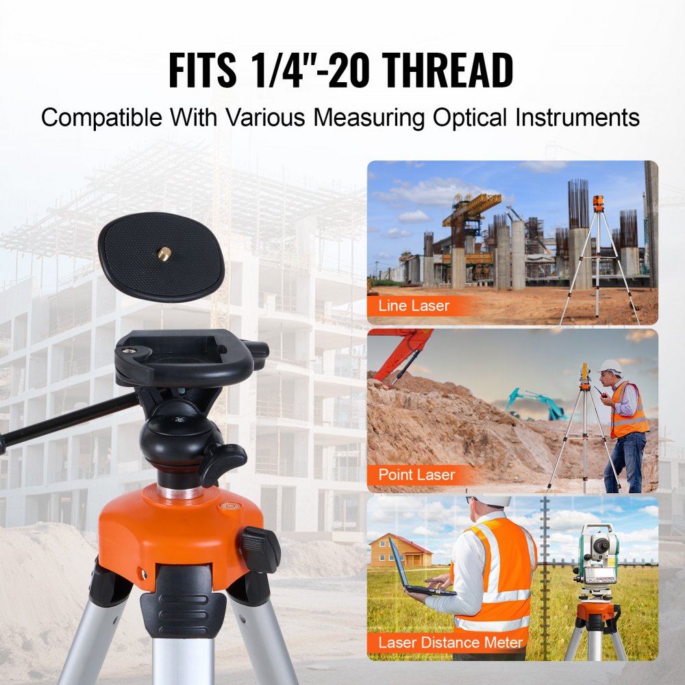 VEVOR Laser Leveler with Tripod – 360°, ¼ x 20 Thread Mount
