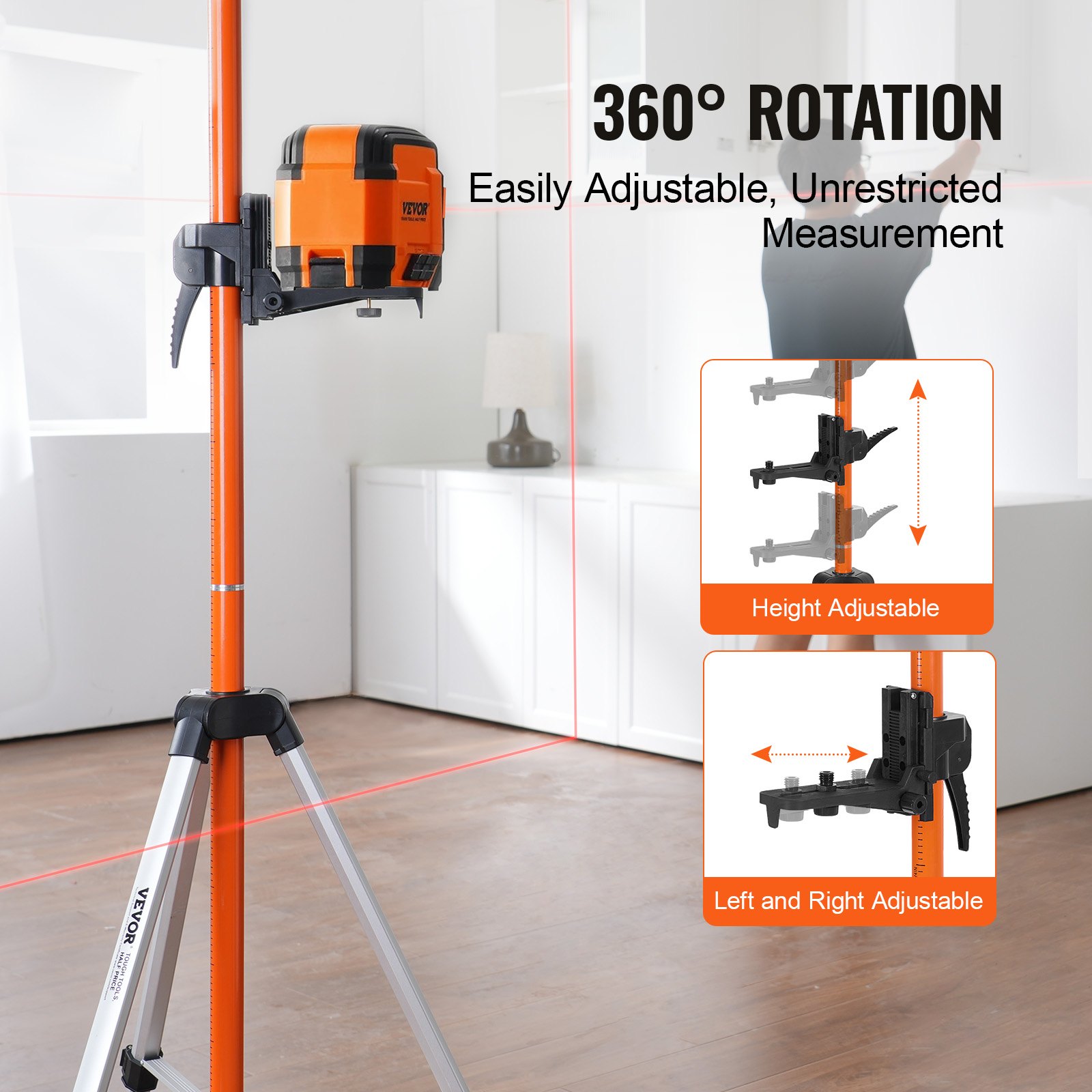 VEVOR Tripod for Laser Level – 1/4