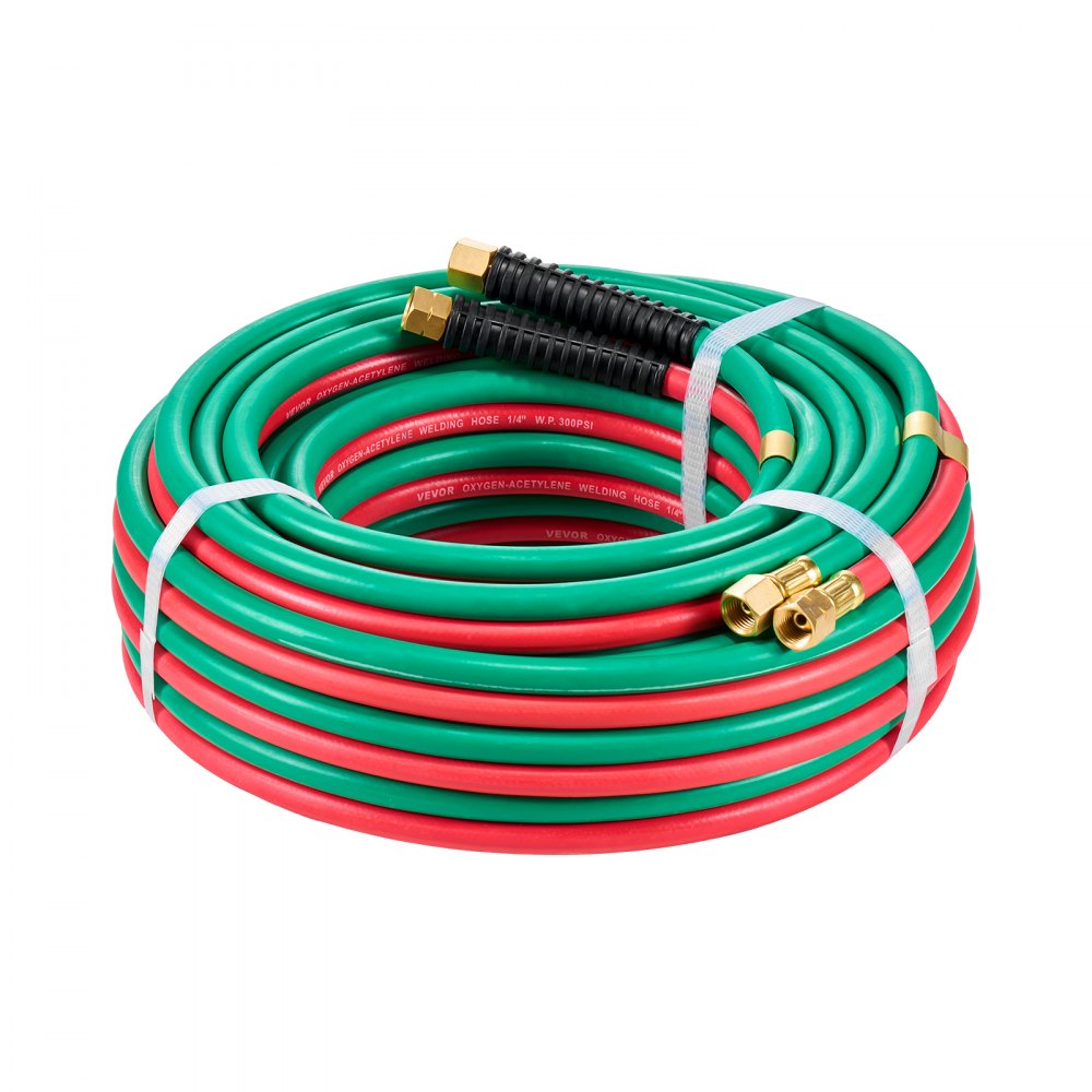 VEVOR Twin Hose Oxygen Acetylene – 1 / 4 In x 50 FT, 300 PSI