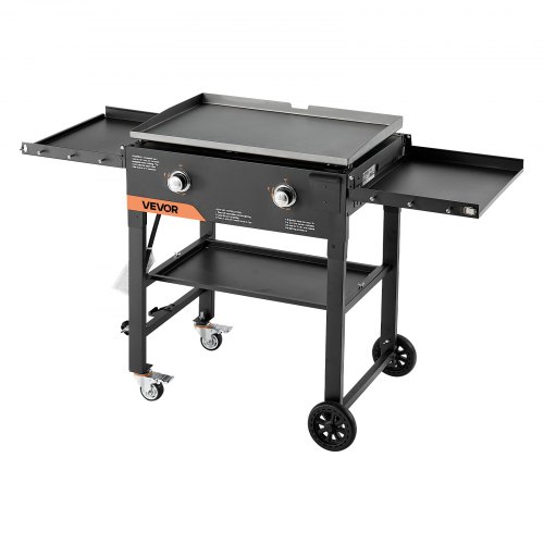 VEVOR 2 Burner Flat Top Griddle – 30000 BTU, 28