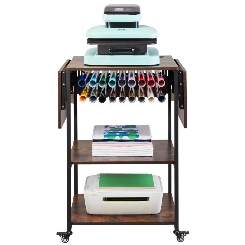 Heat Cutter Table VEVOR Heat Press Table 3Tier Movable Heat Press Stand Foldable with ...