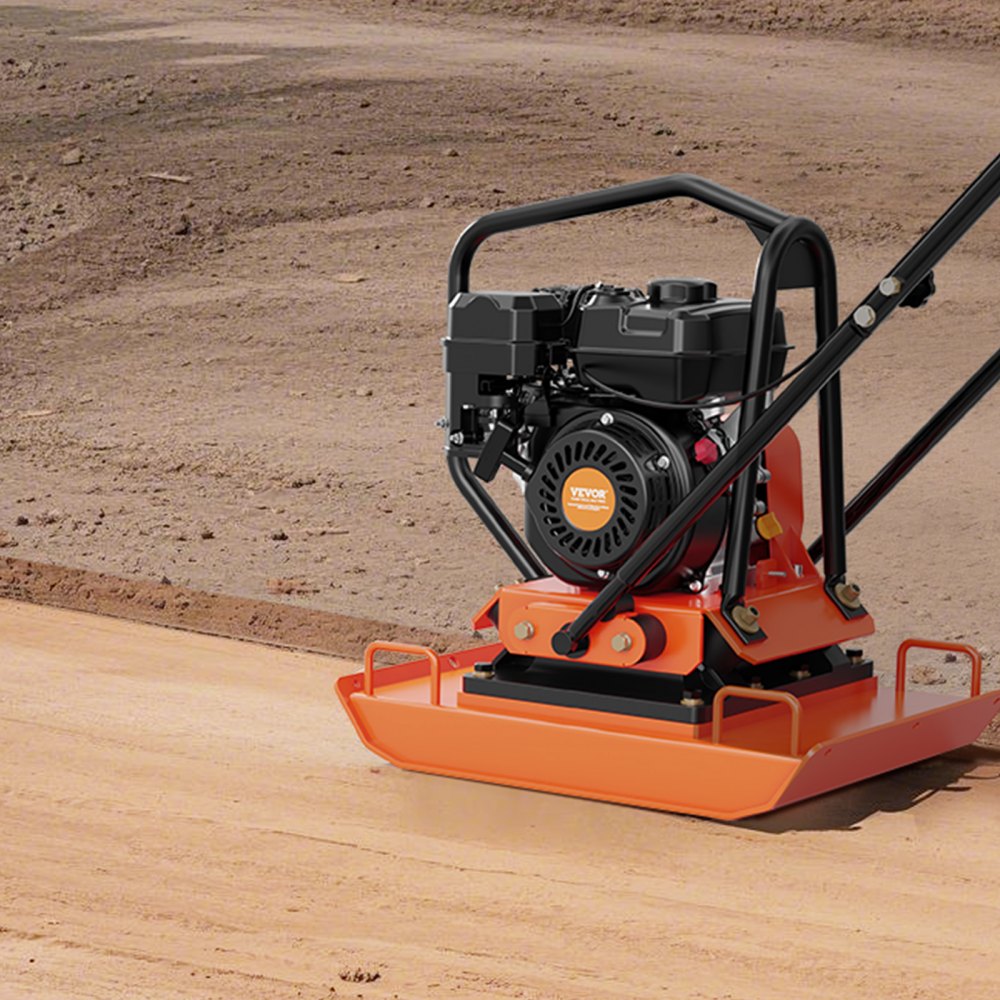 VEVOR 7 HP Plate Compactor – 4451 LBF, 7.0 HP, 5400 RPM