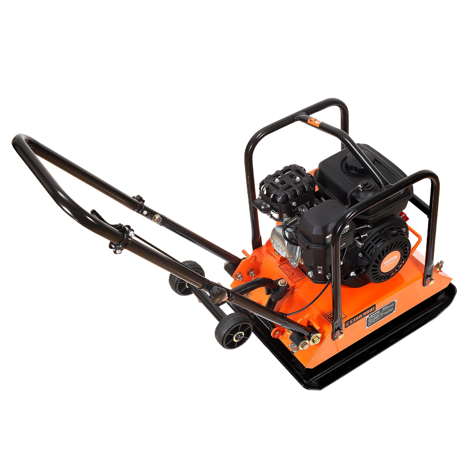 VEVOR Plate Compactor, 6.5 HP 196CC Gas Engine, 5700 VPM Vibrating ...