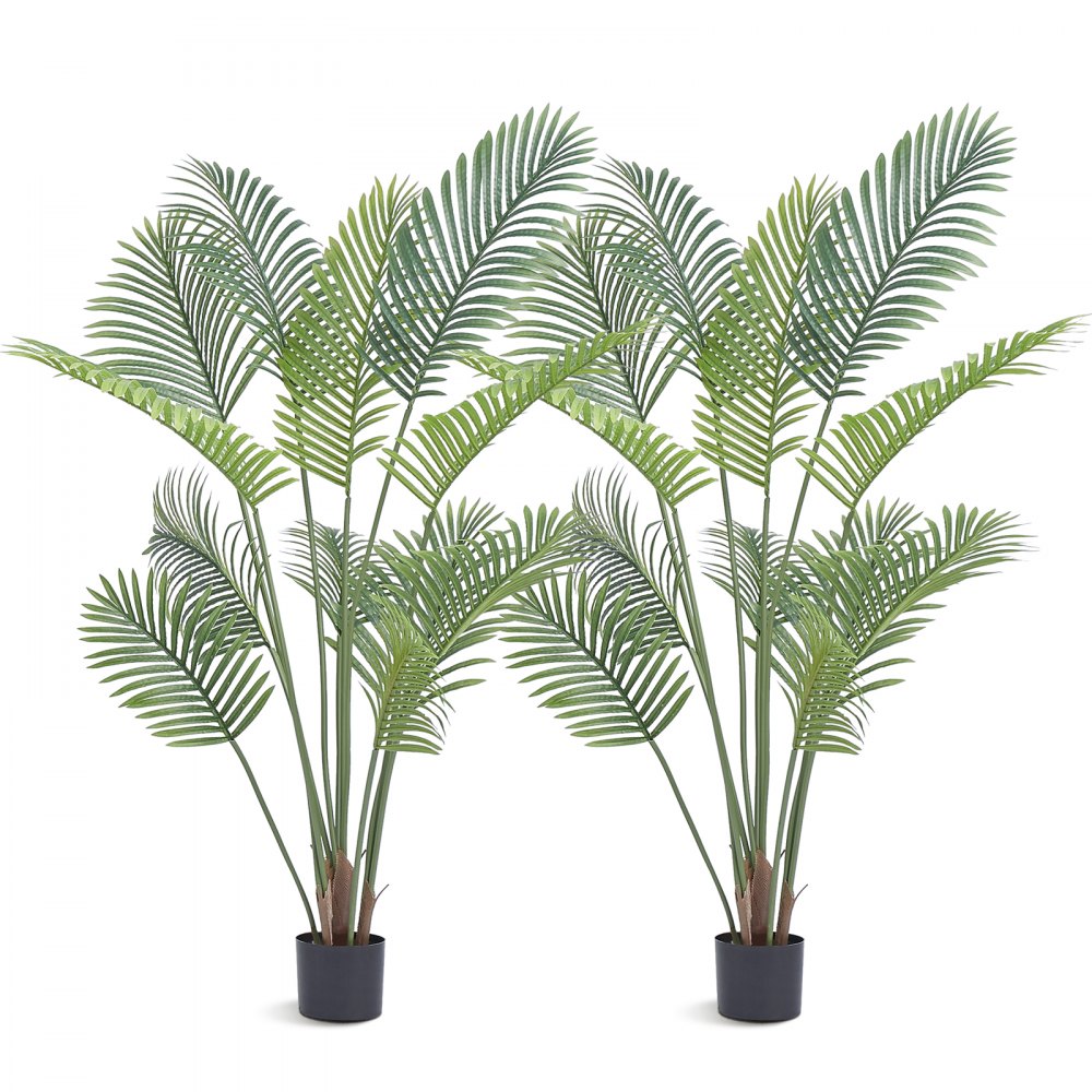 VEVOR Artificial Palm Tree, 5 FT Tall Faux Plant, Secure PE Material