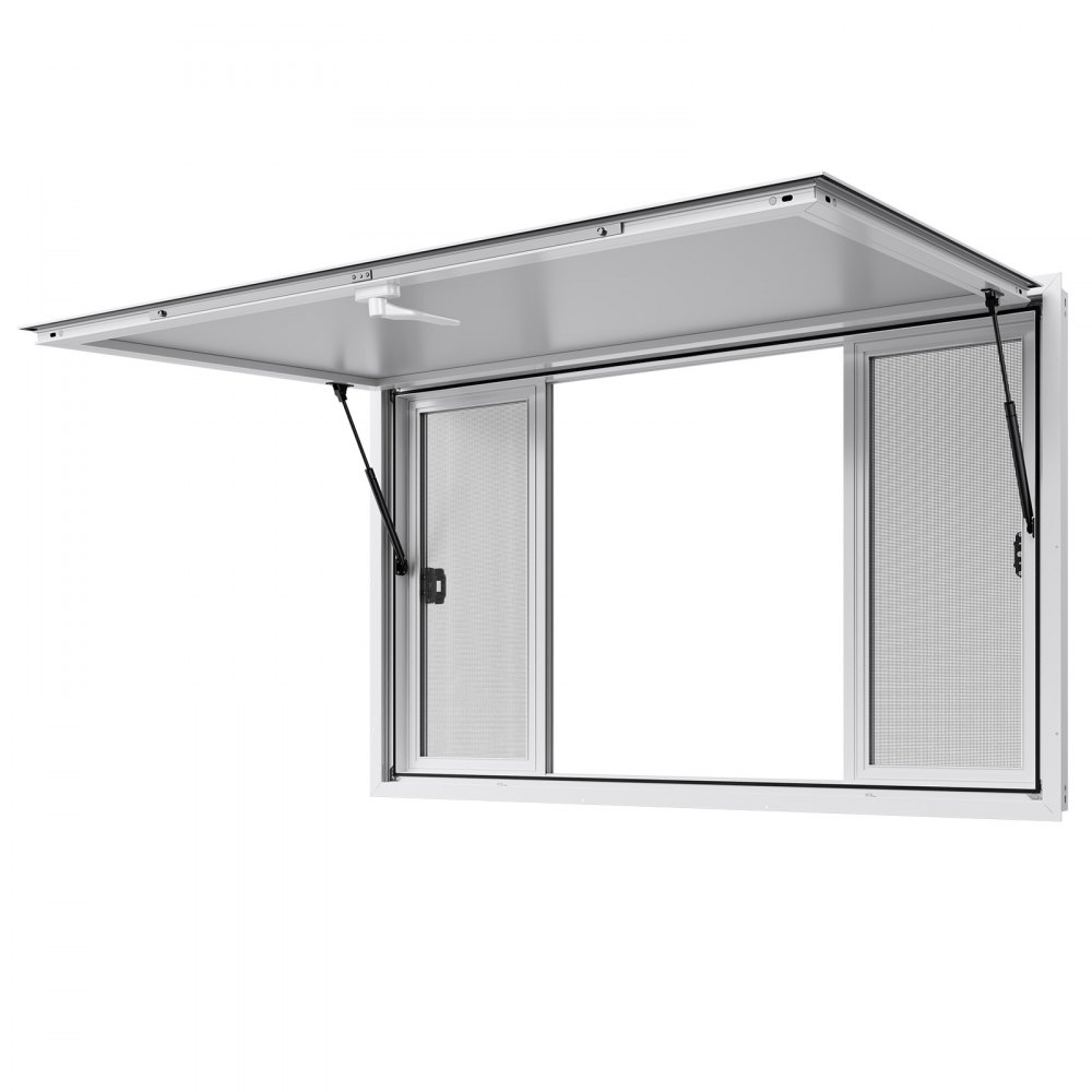 VEVOR Food Truck Serving Window – 60x36 in Frame, 4 Screens