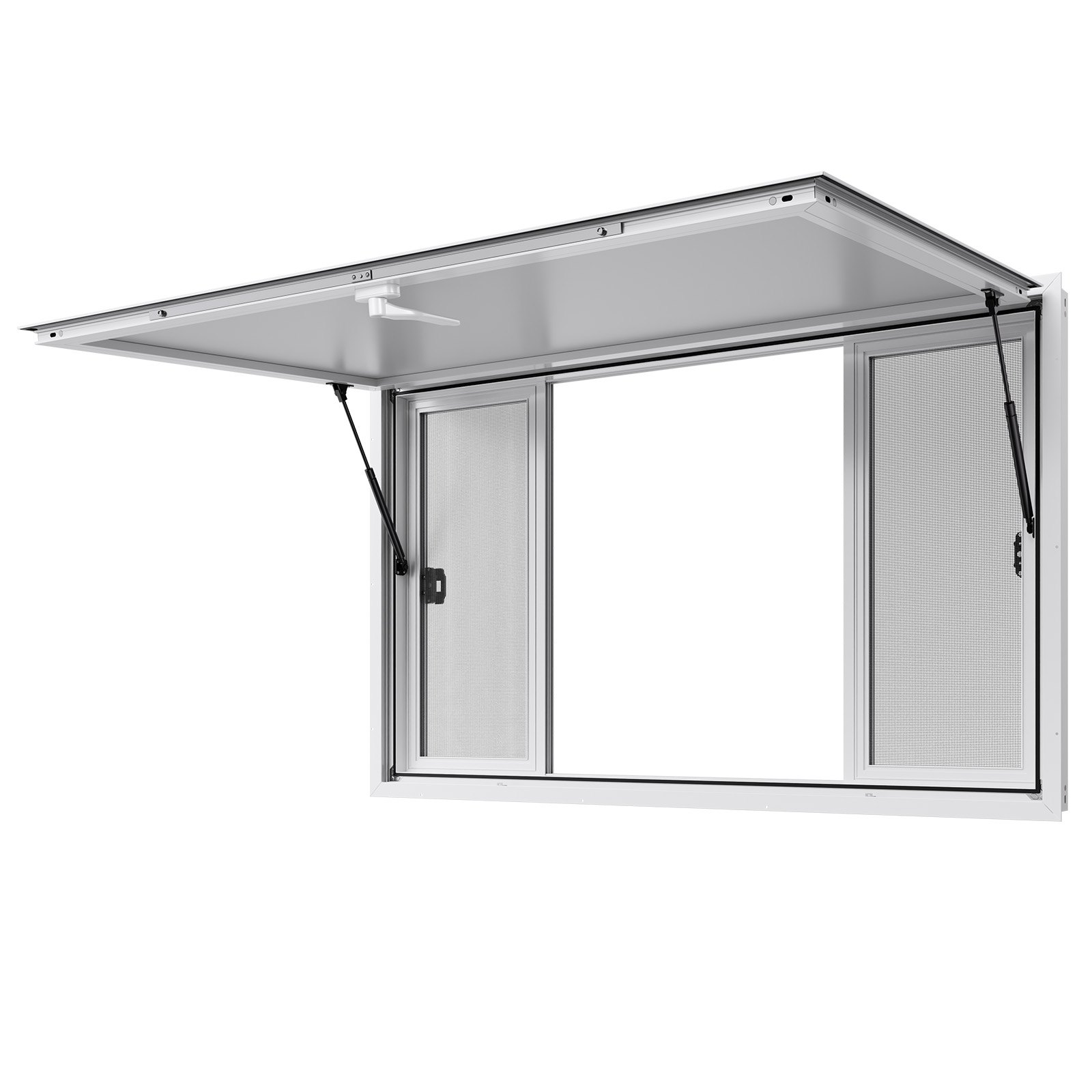 VEVOR Food Truck Serving Window – 60x36 in Frame, 4 Screens
