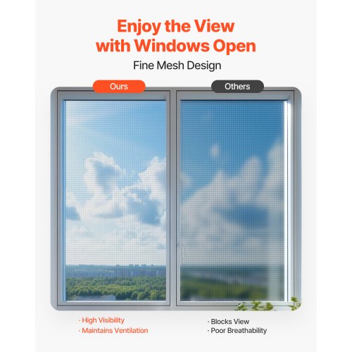 Window Screen Replacement 100 ft × 96 in Window Screen Mesh DIY ...